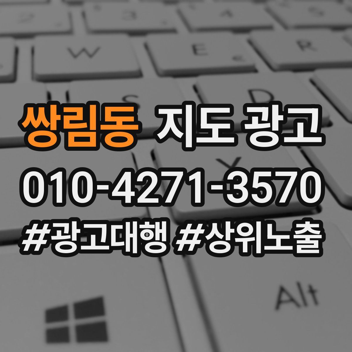 쌍림동 지도 광고