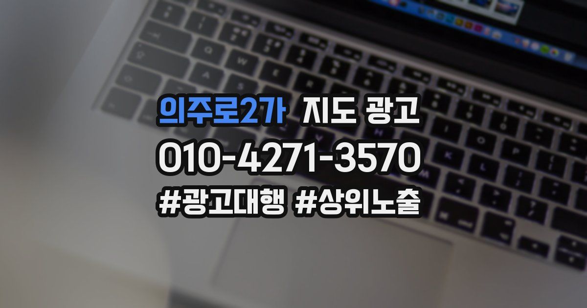 의주로2가 지도 광고