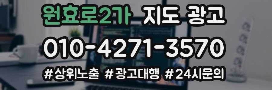 원효로2가 지도 광고