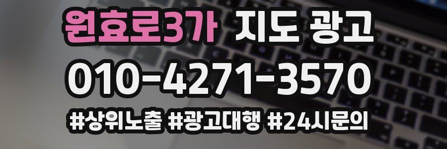 원효로3가 지도 광고