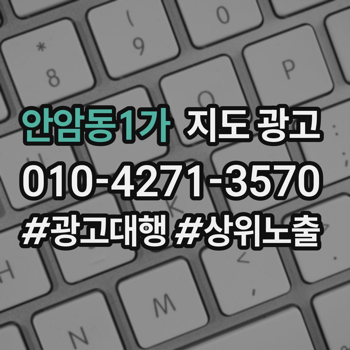 안암동1가 지도 광고