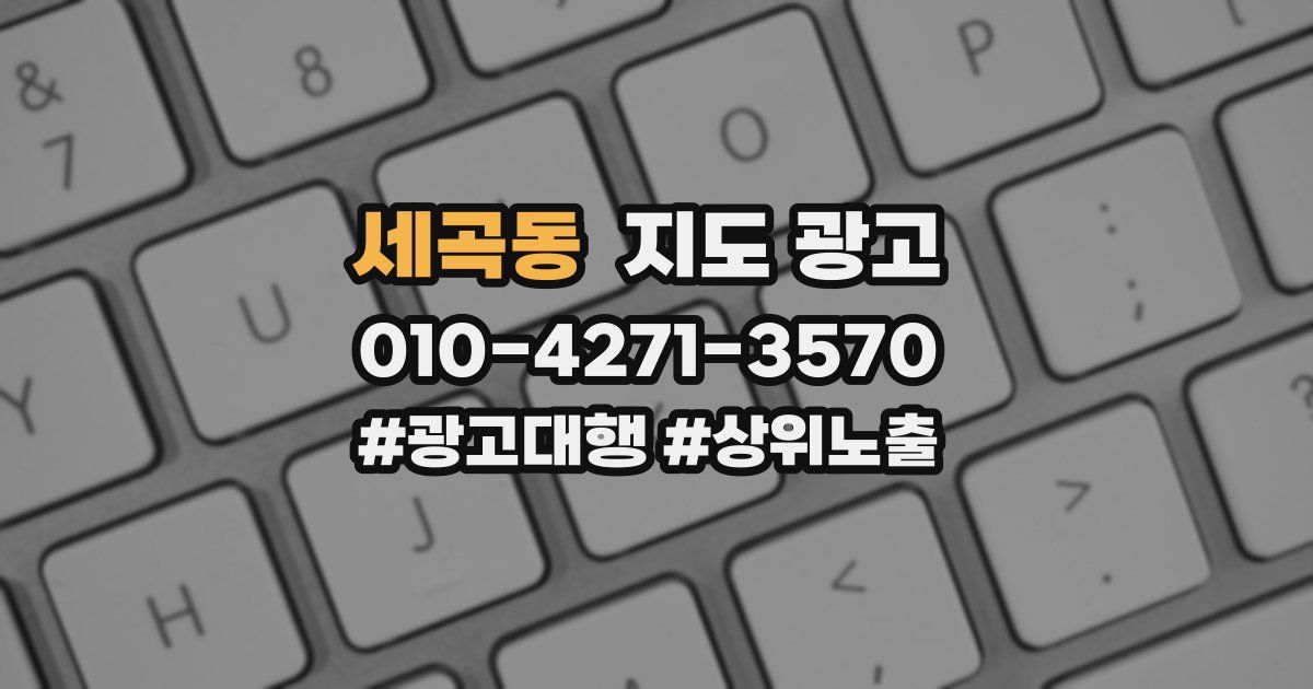 세곡동 지도 광고
