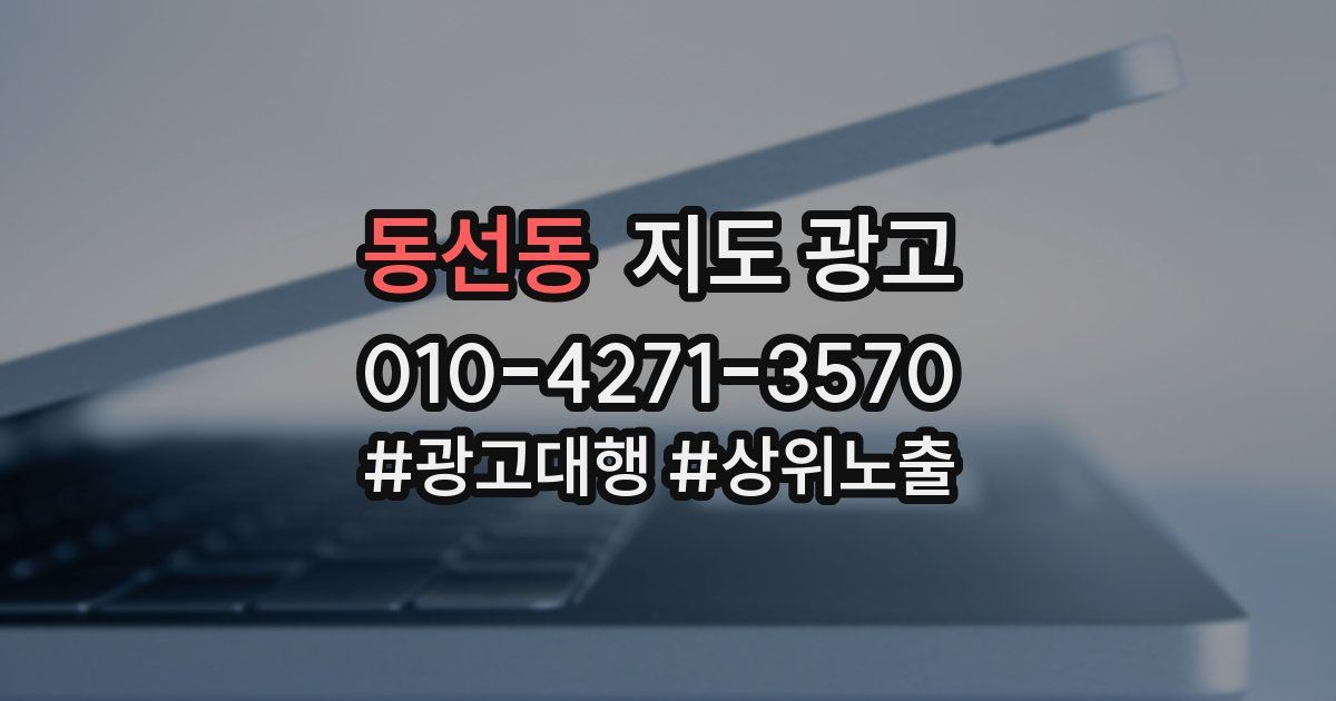 동선동 지도 광고