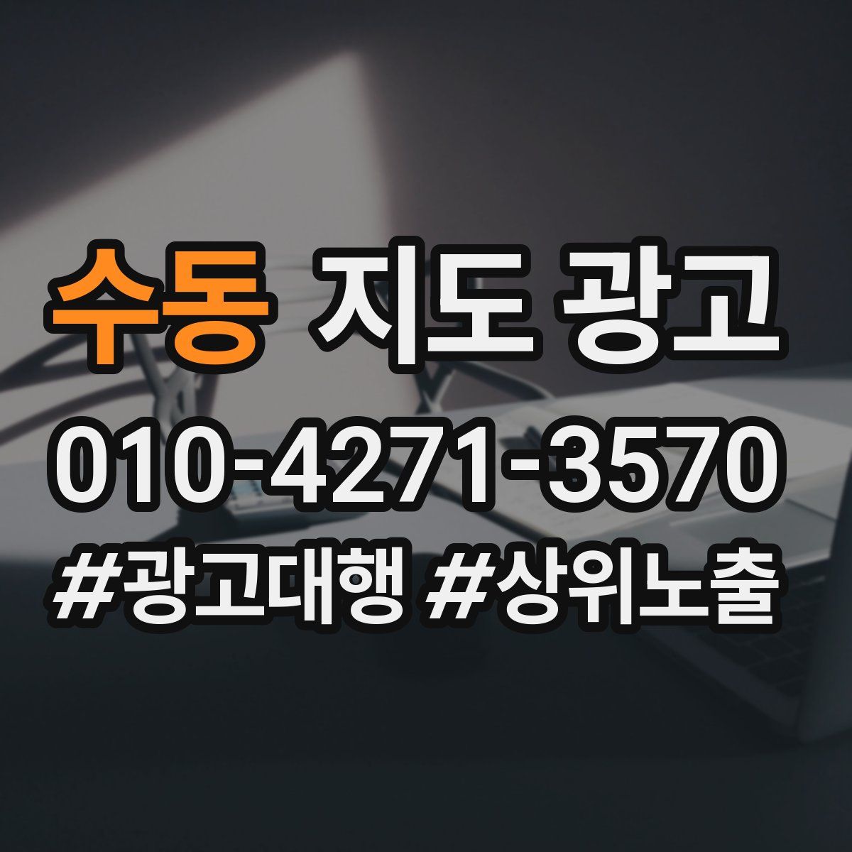 수동 지도 광고