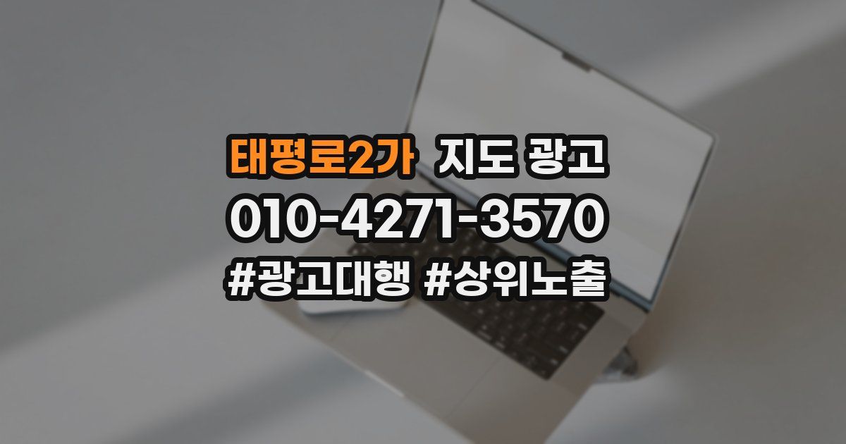 태평로2가 지도 광고