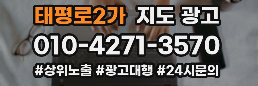 태평로2가 지도 광고