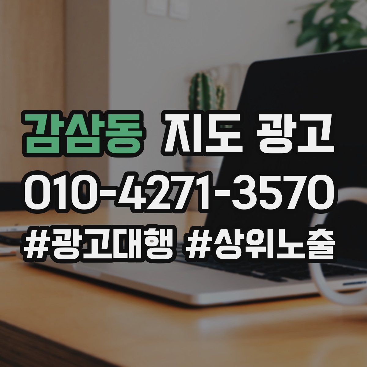 감삼동 지도 광고