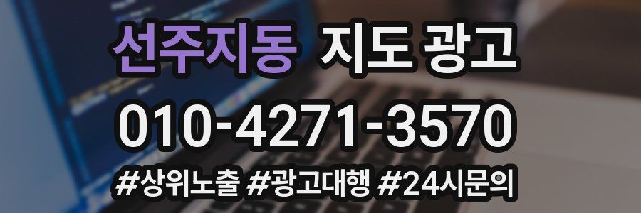 선주지동 지도 광고