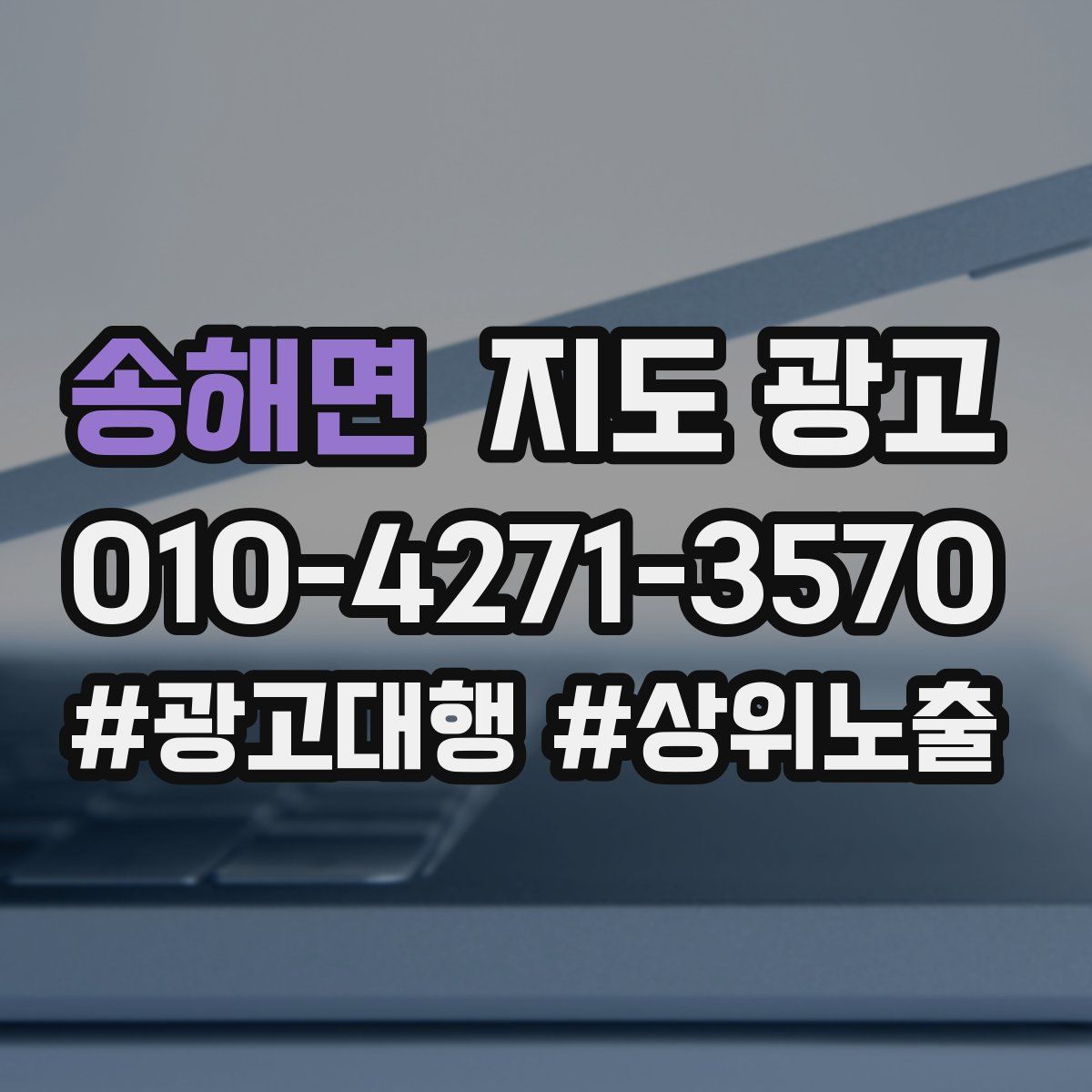 송해면 지도 광고