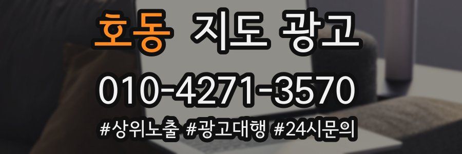 호동 지도 광고