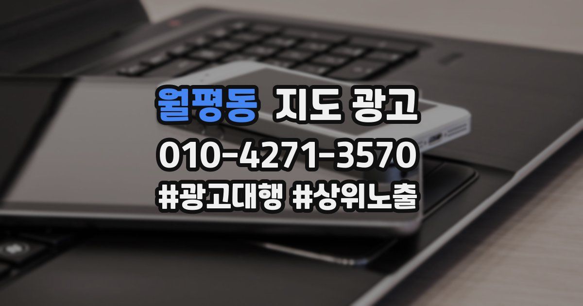 월평동 지도 광고