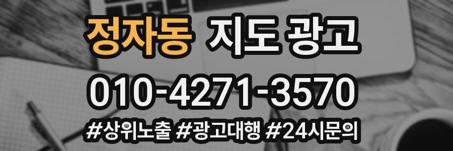 정자동 지도 광고