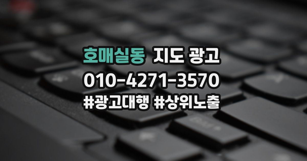 호매실동 지도 광고