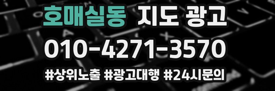 호매실동 지도 광고