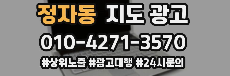 정자동 지도 광고