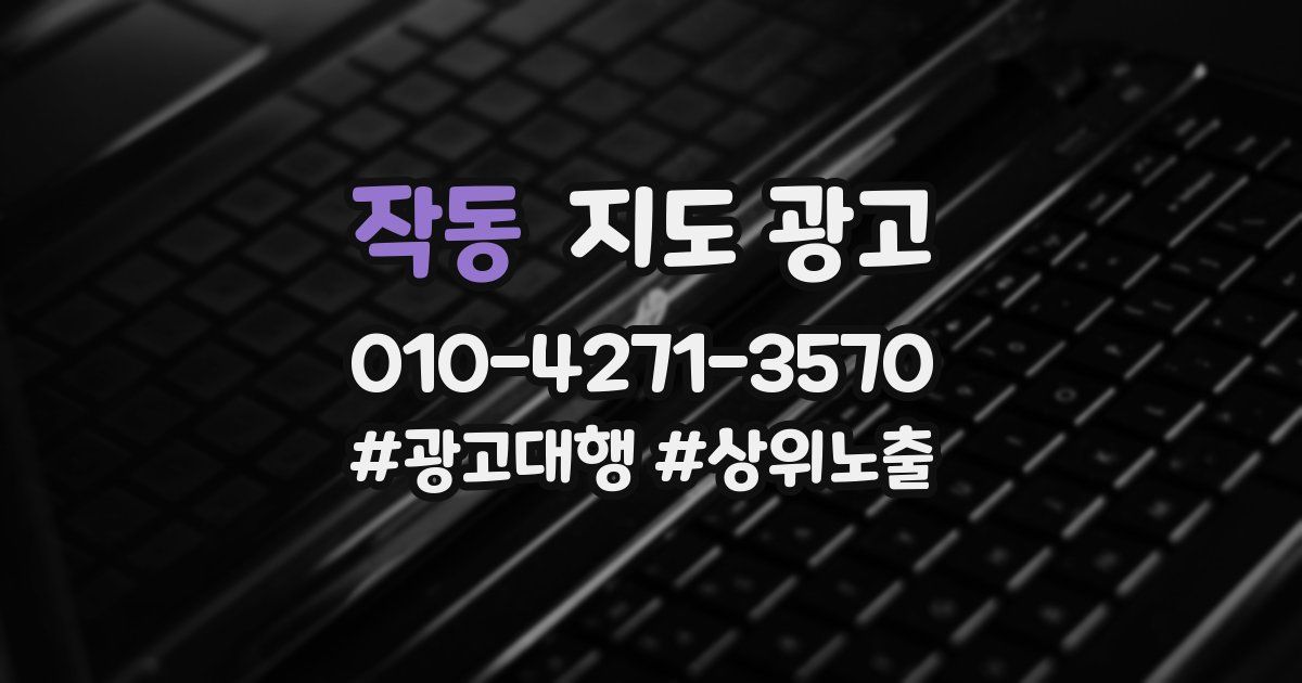 작동 지도 광고