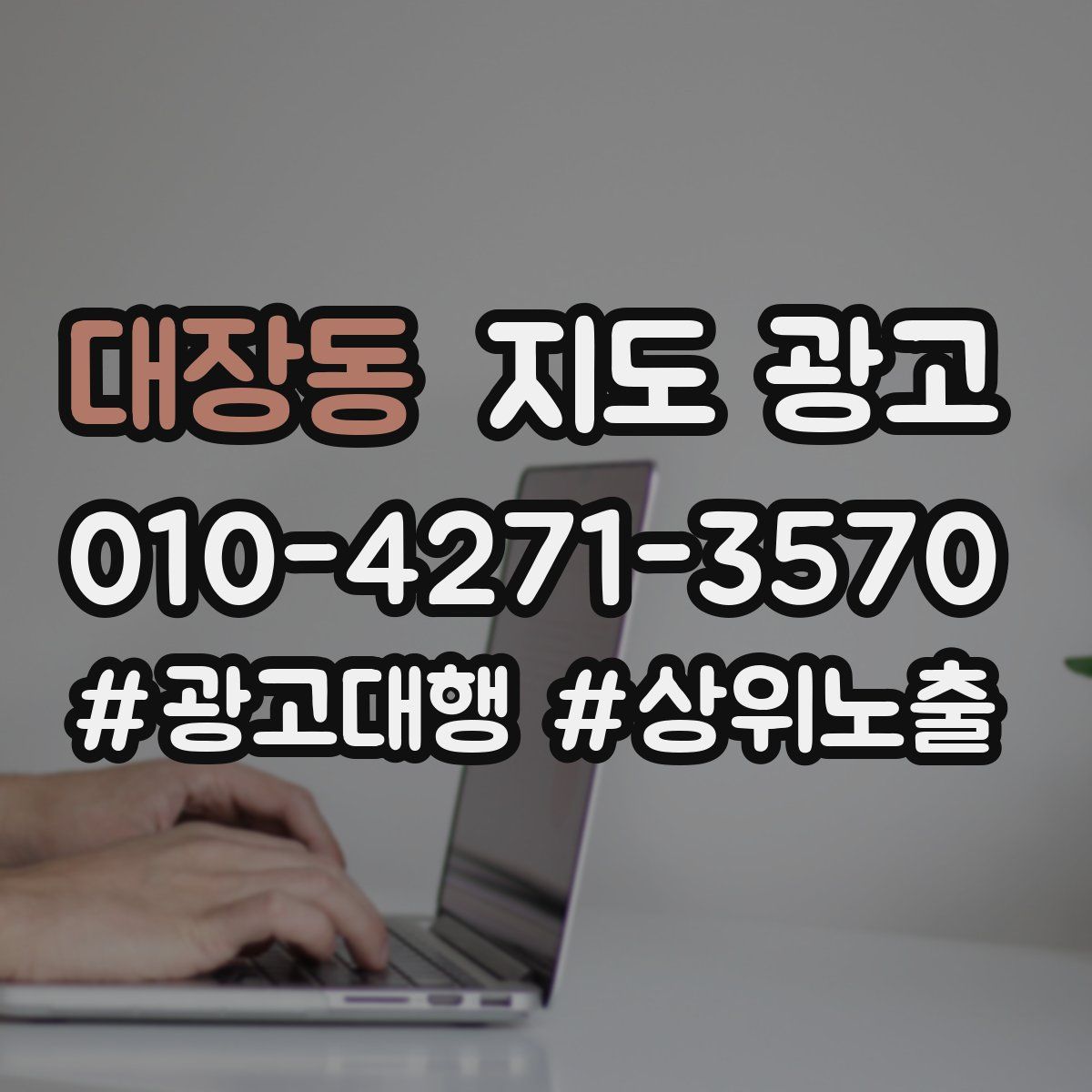 대장동 지도 광고