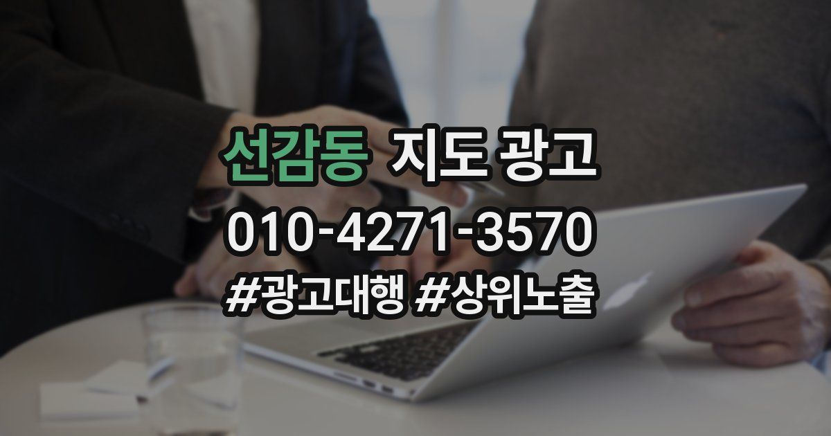 선감동 지도 광고