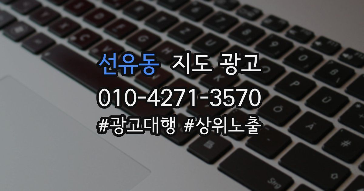 선유동 지도 광고