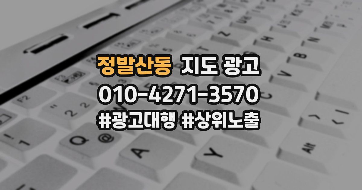 정발산동 지도 광고