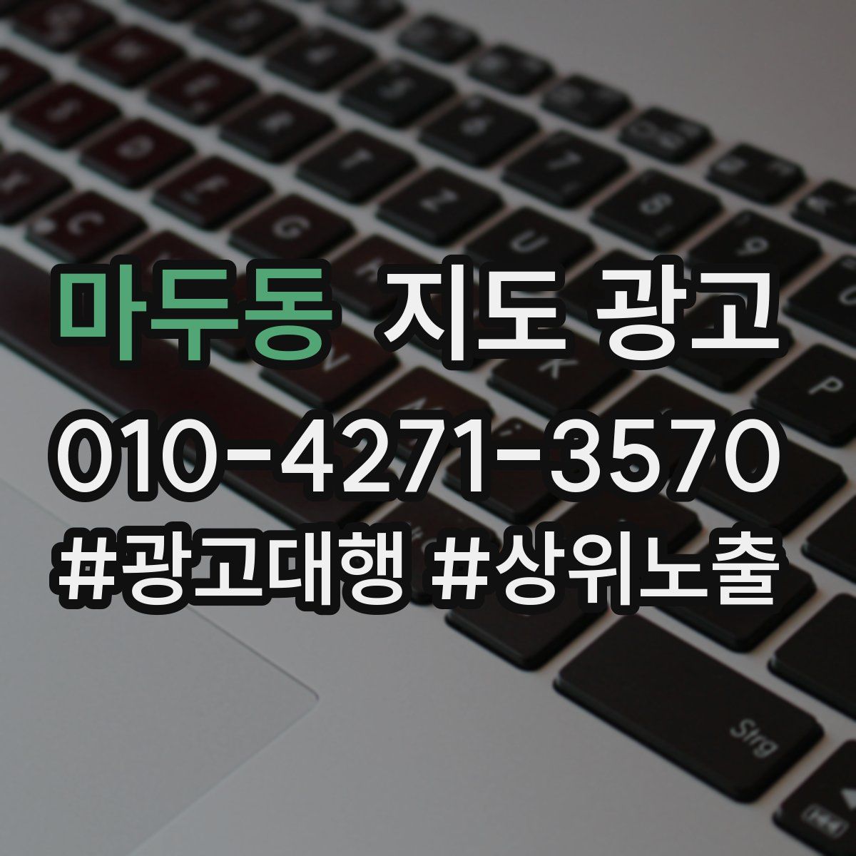 마두동 지도 광고