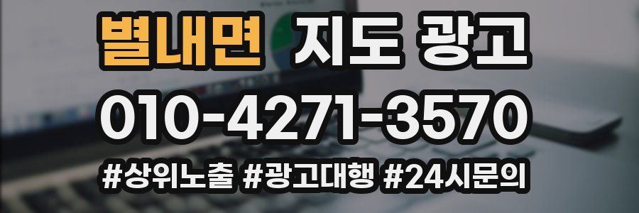 별내면 지도 광고