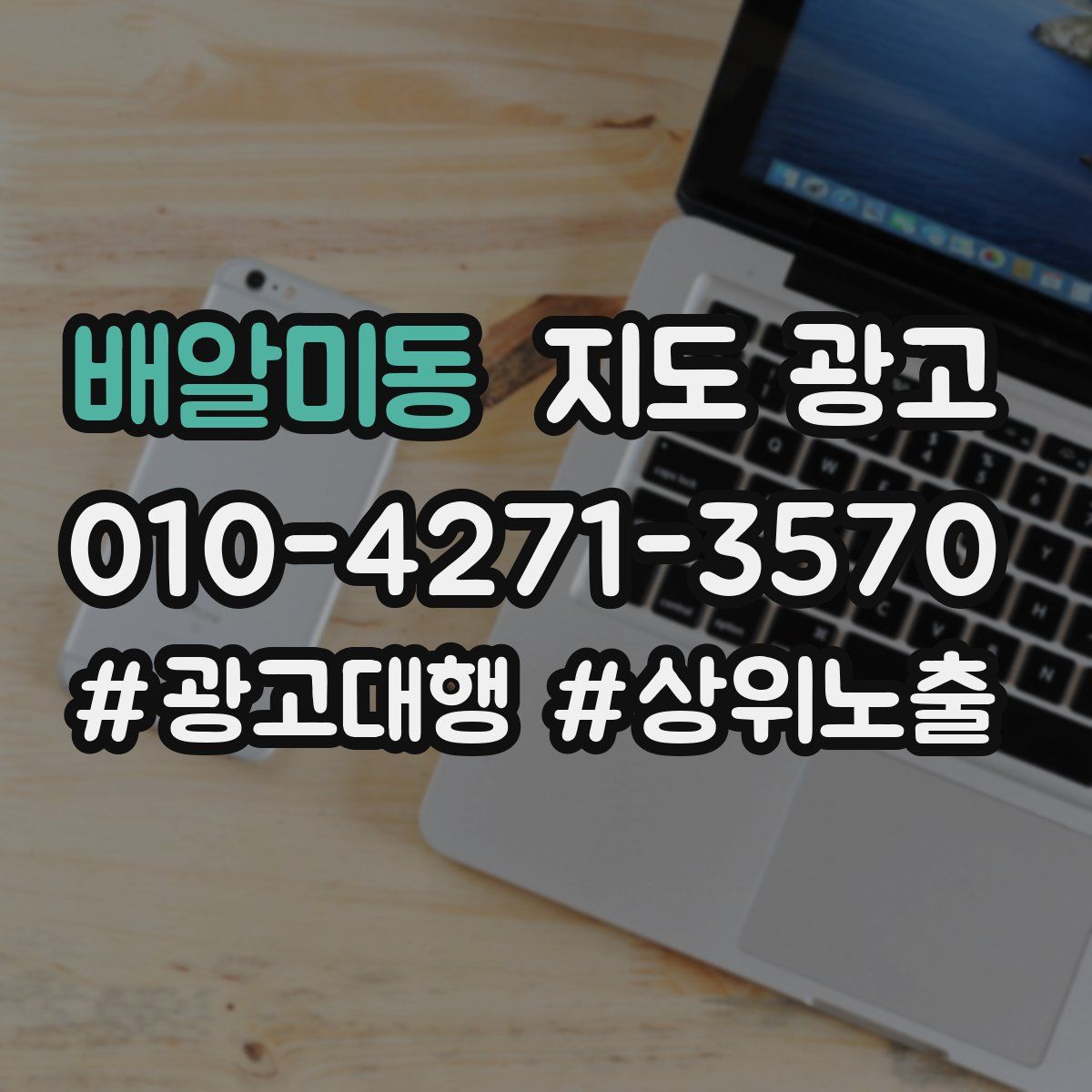 배알미동 지도 광고