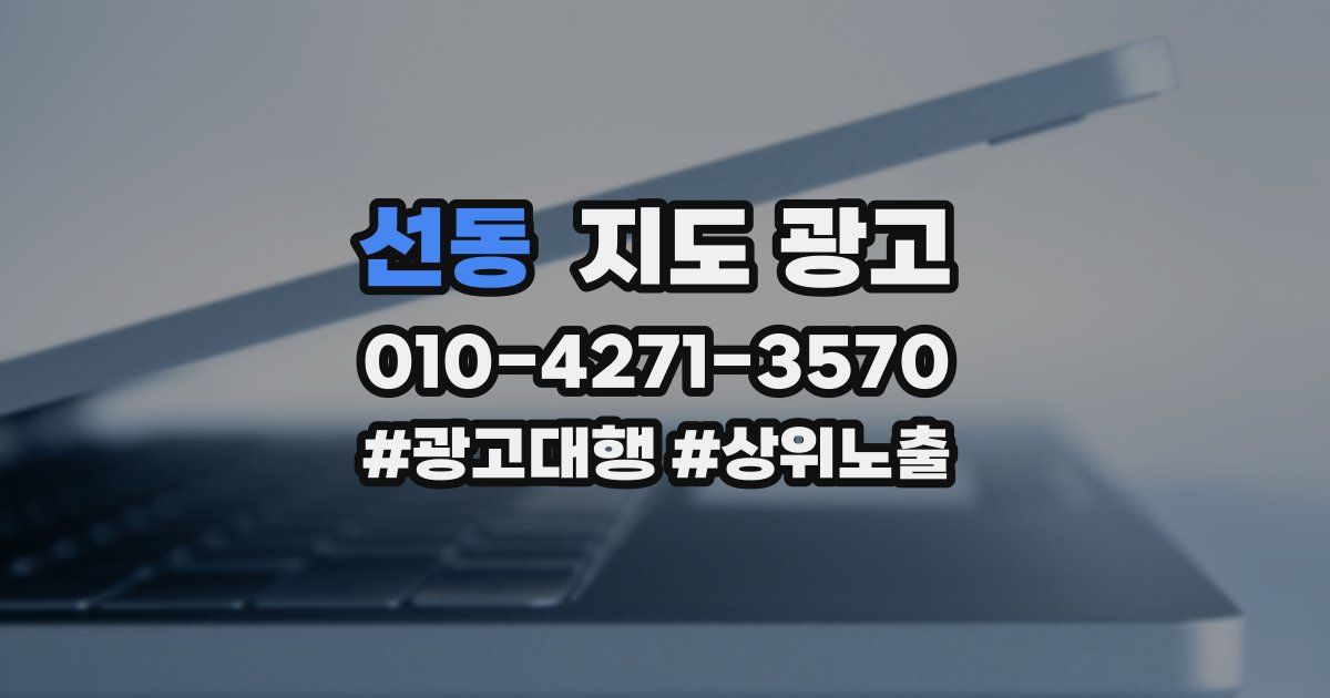 선동 지도 광고