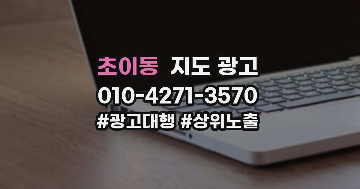 초이동 지도 광고