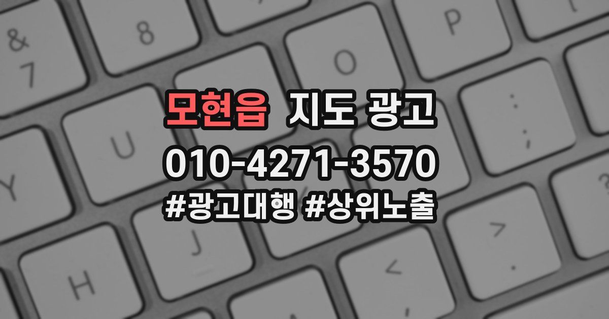 모현읍 지도 광고
