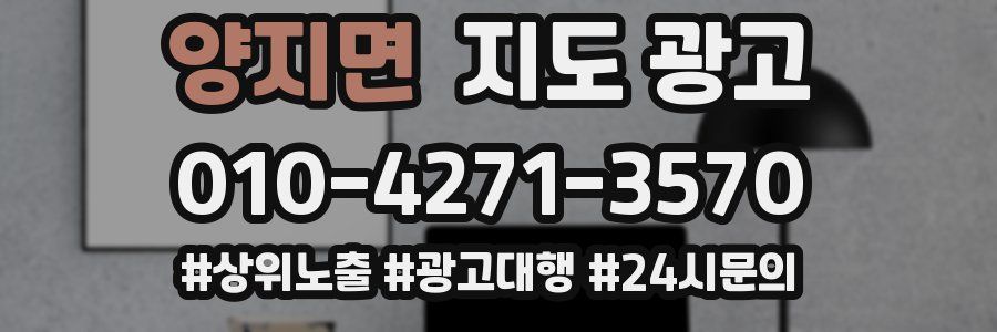 양지면 지도 광고
