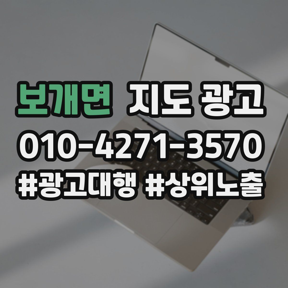 보개면 지도 광고