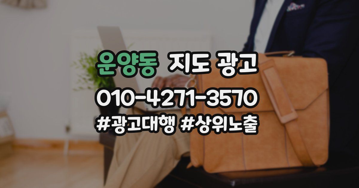 운양동 지도 광고