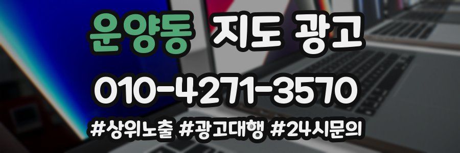 운양동 지도 광고