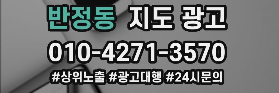 반정동 지도 광고