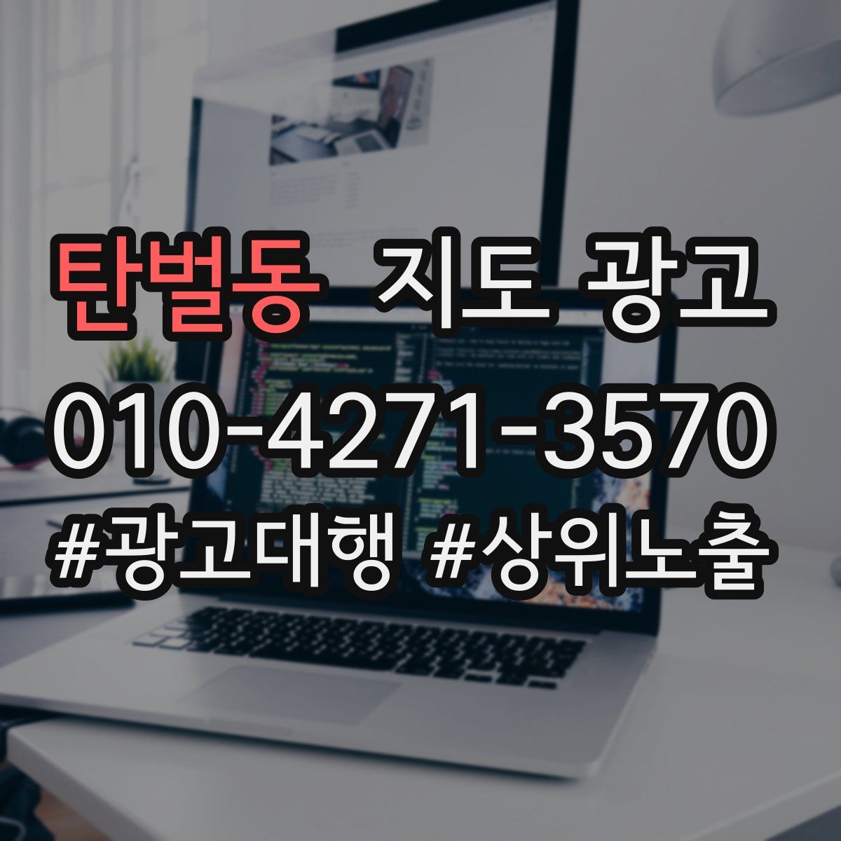 탄벌동 지도 광고