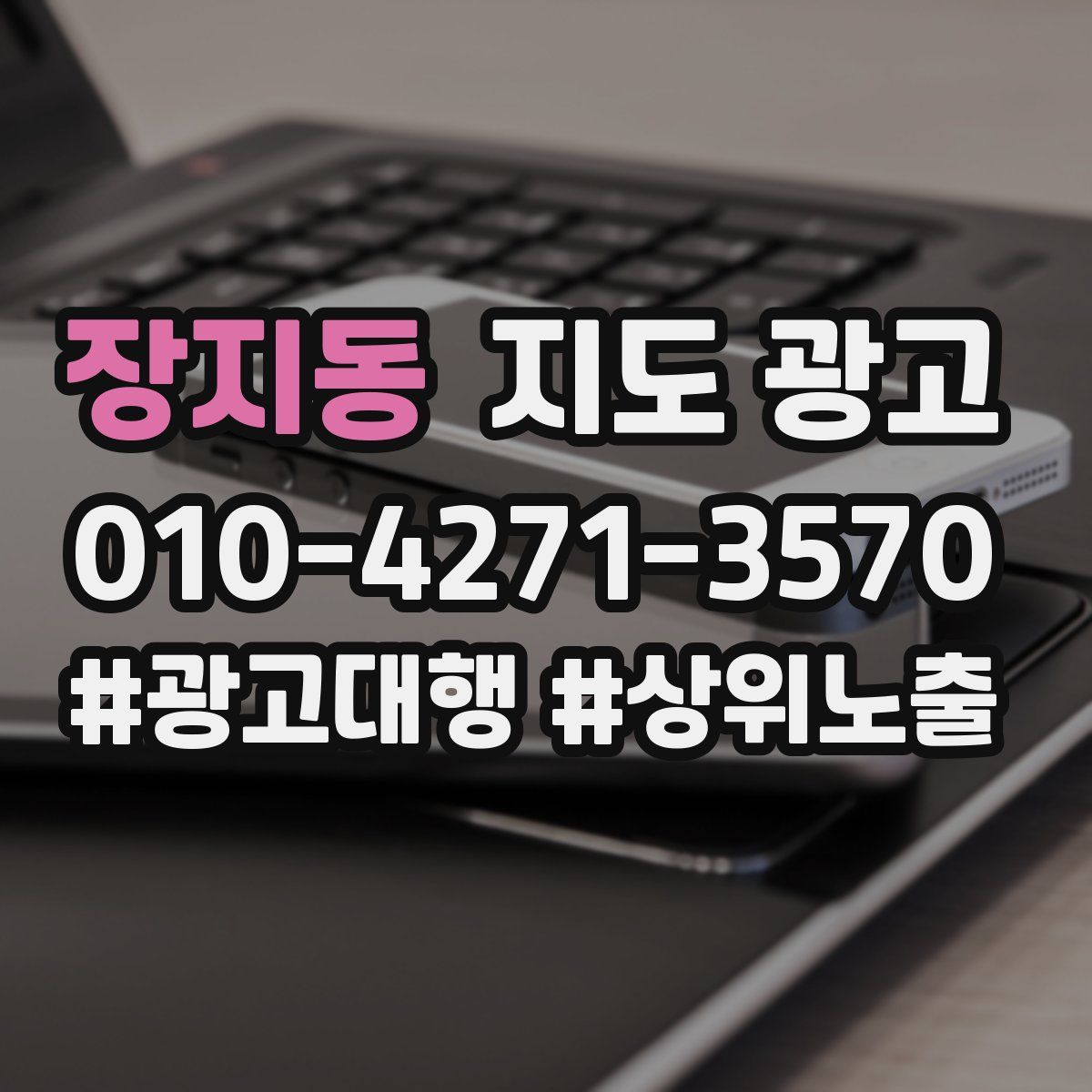 장지동 지도 광고