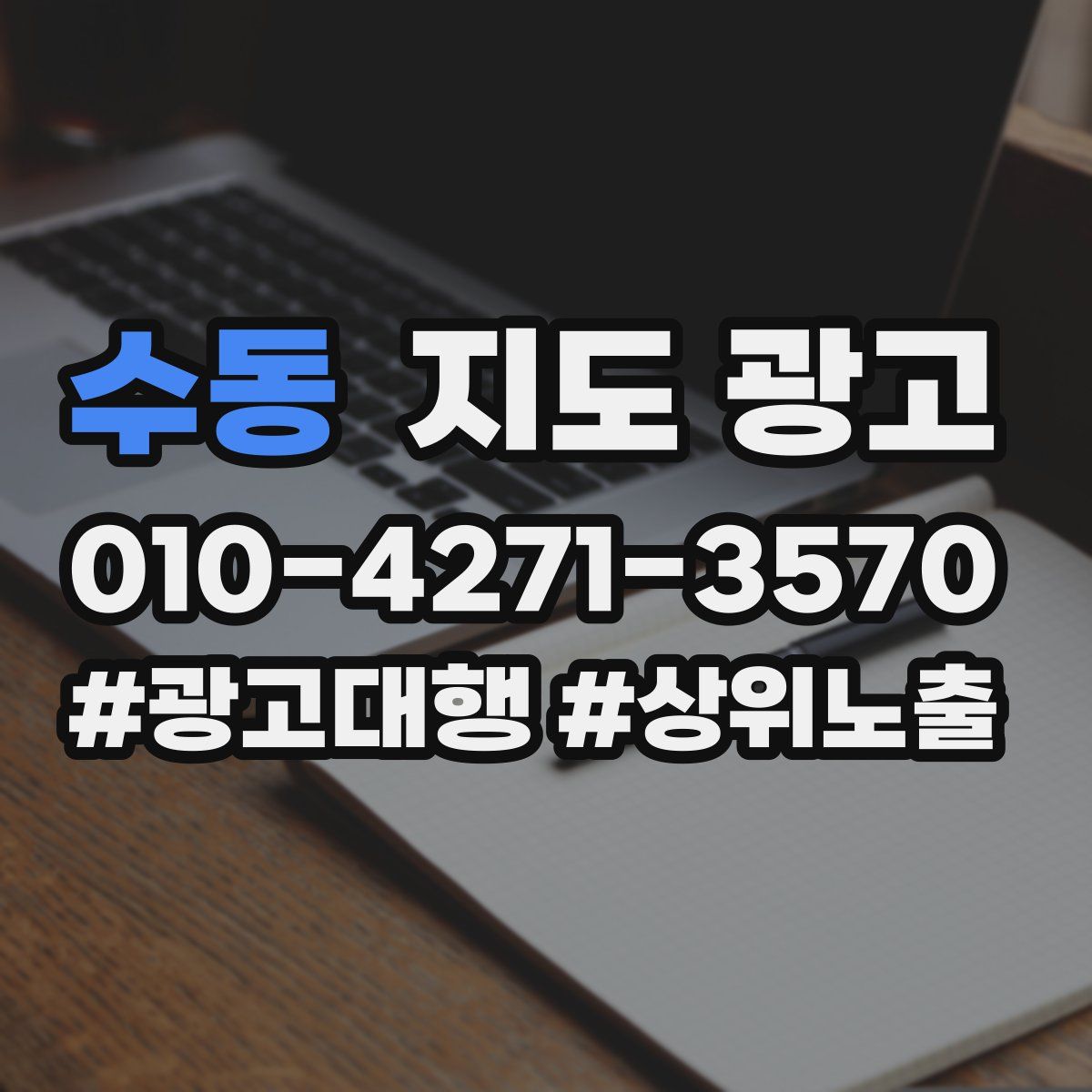 수동 지도 광고