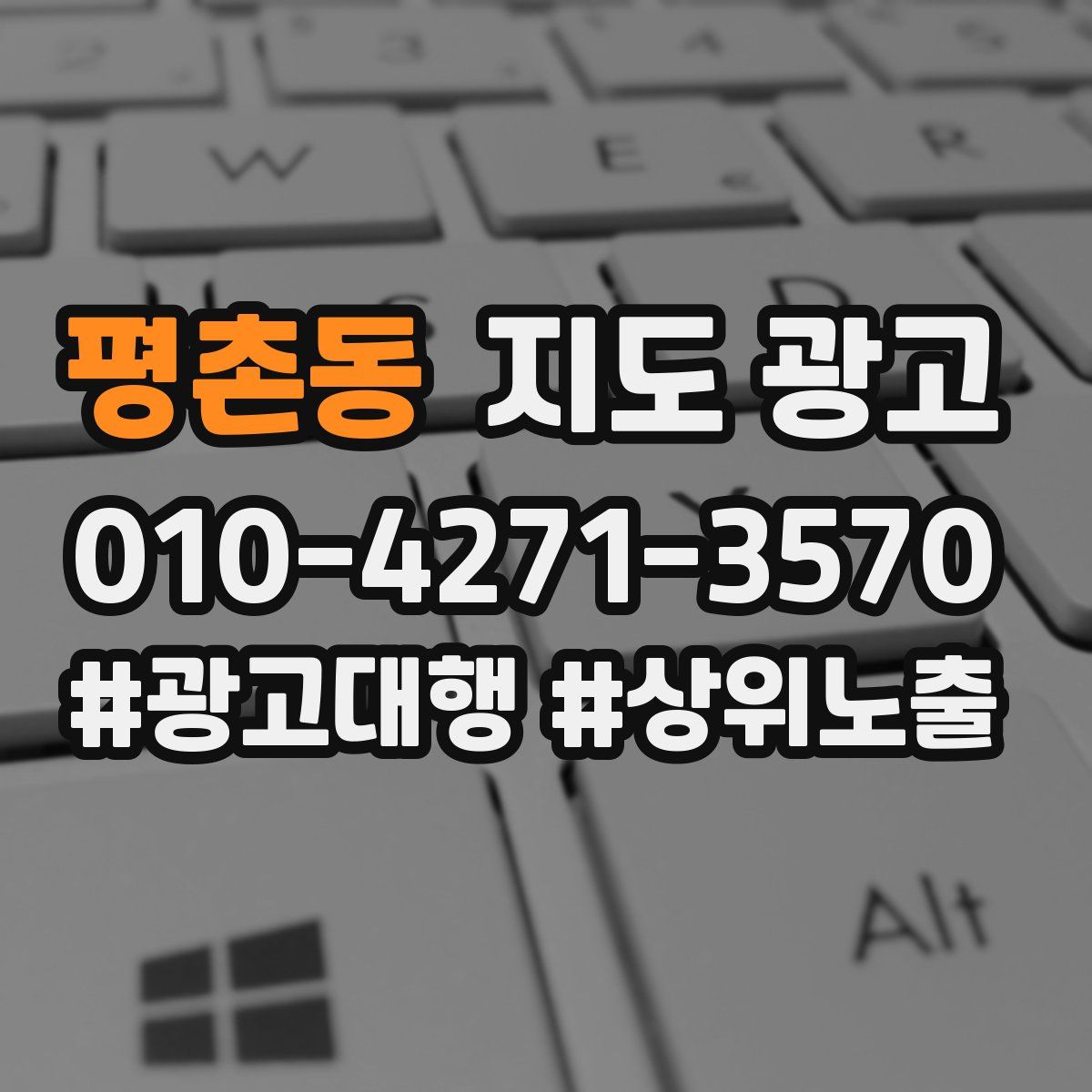 평촌동 지도 광고