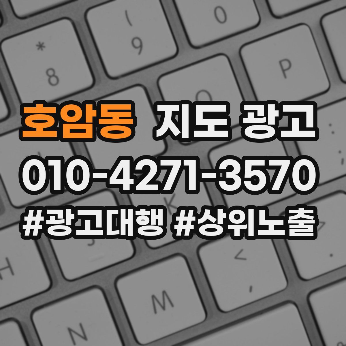 호암동 지도 광고