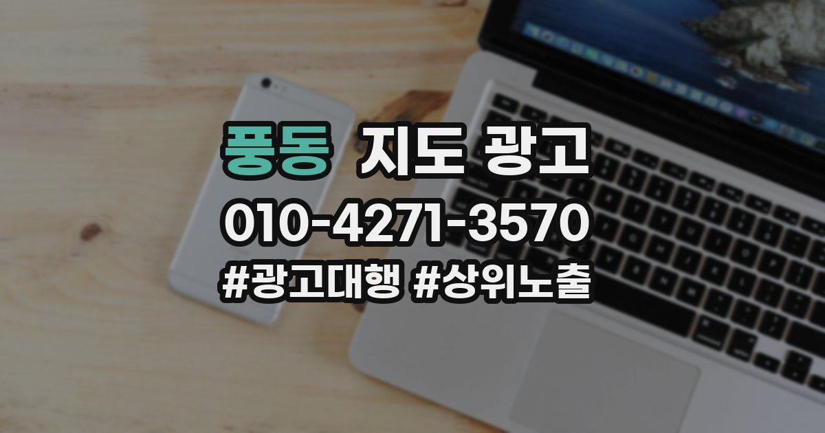 풍동 지도 광고