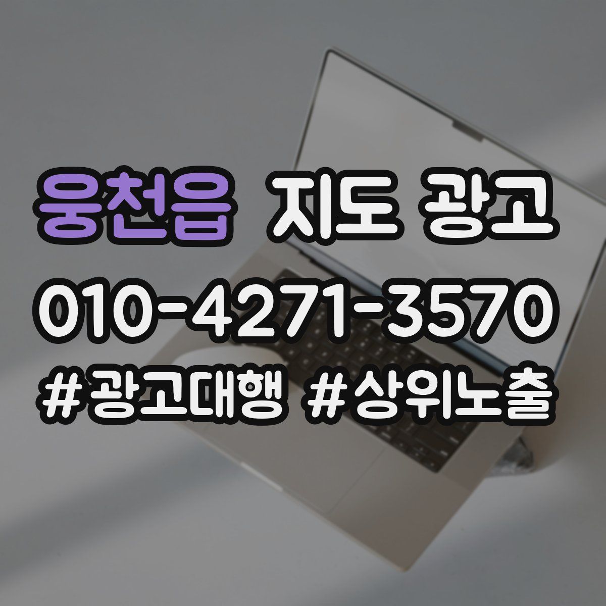 웅천읍 지도 광고