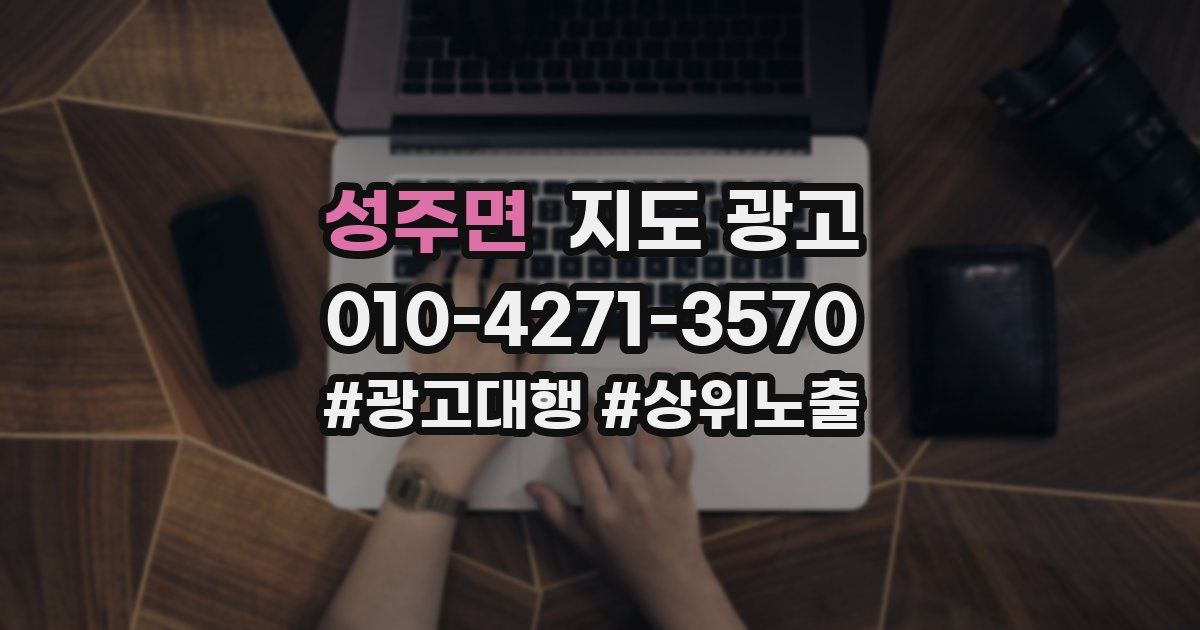성주면 지도 광고