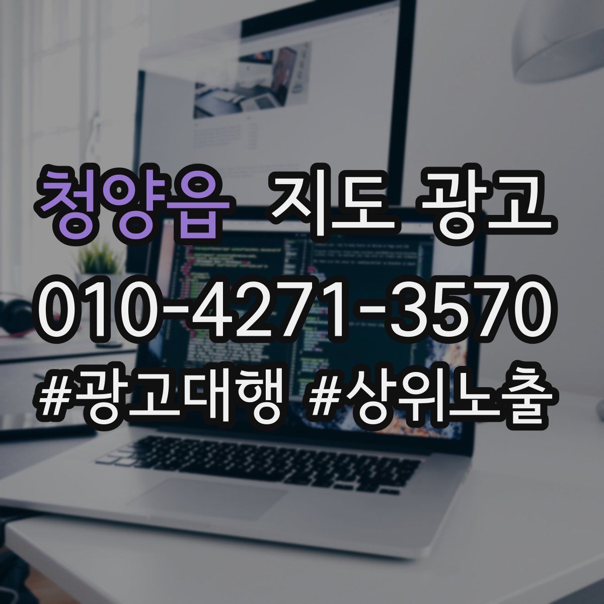 청양읍 지도 광고