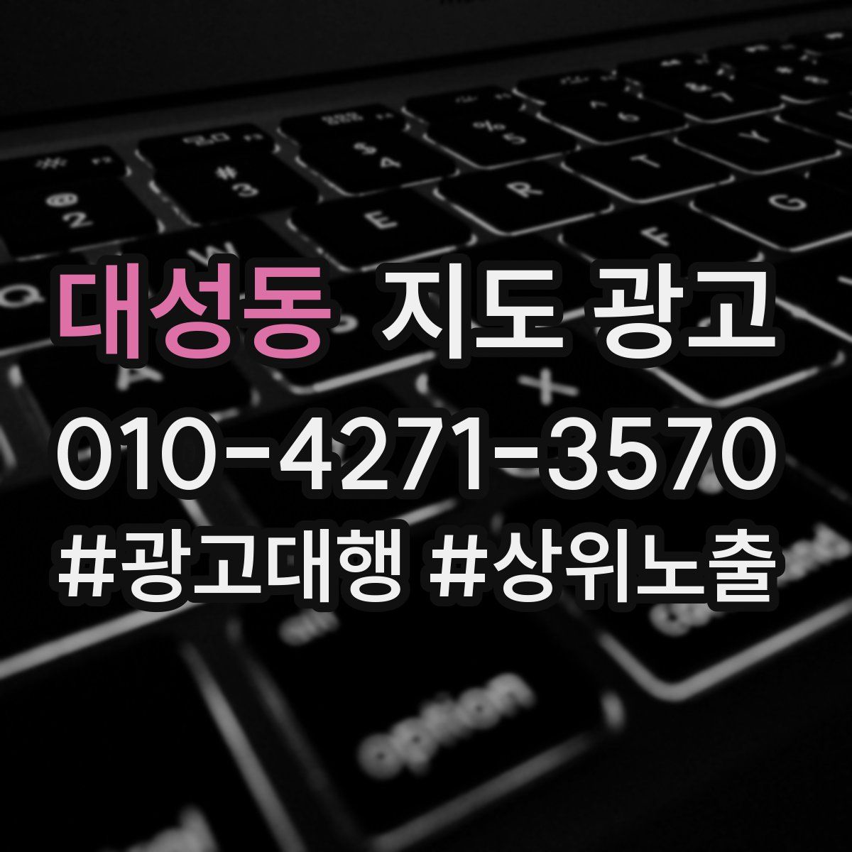 대성동 지도 광고