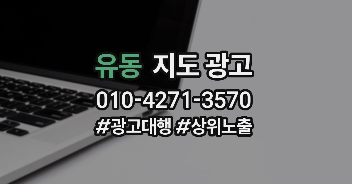 유동 지도 광고