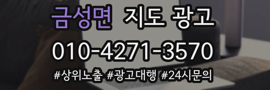 금성면 지도 광고