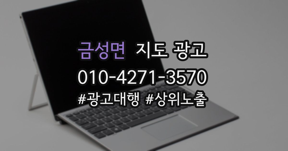 금성면 지도 광고
