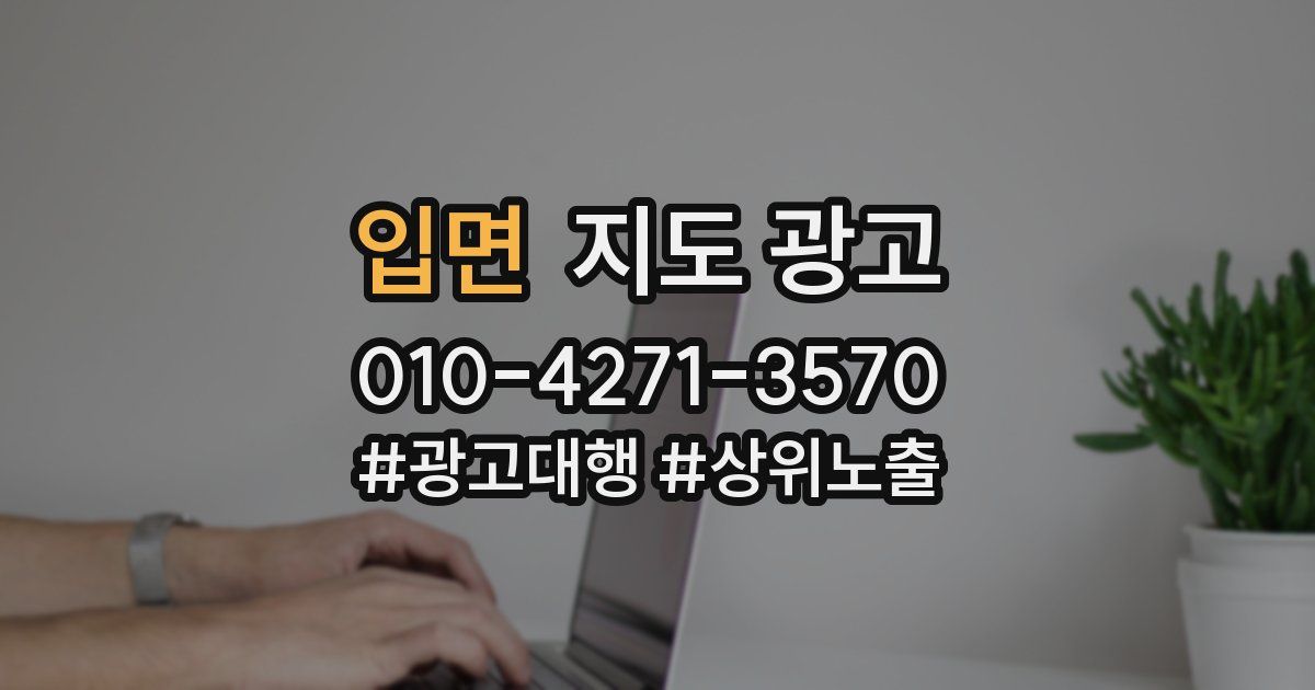 입면 지도 광고