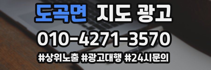도곡면 지도 광고